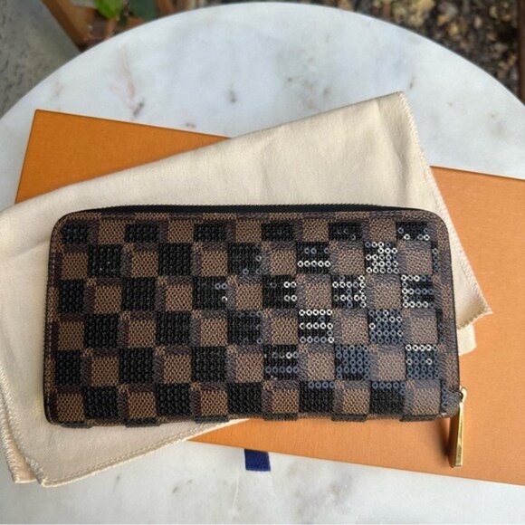 Louis Vuitton Damier Ebene Paillettes Zippy Wallet - Picture 6 of 13
